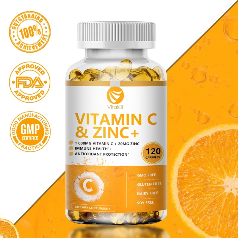 Zinc Supplement 50Mg - Vitakit C Vitamini 1000mg Çinko 20mg