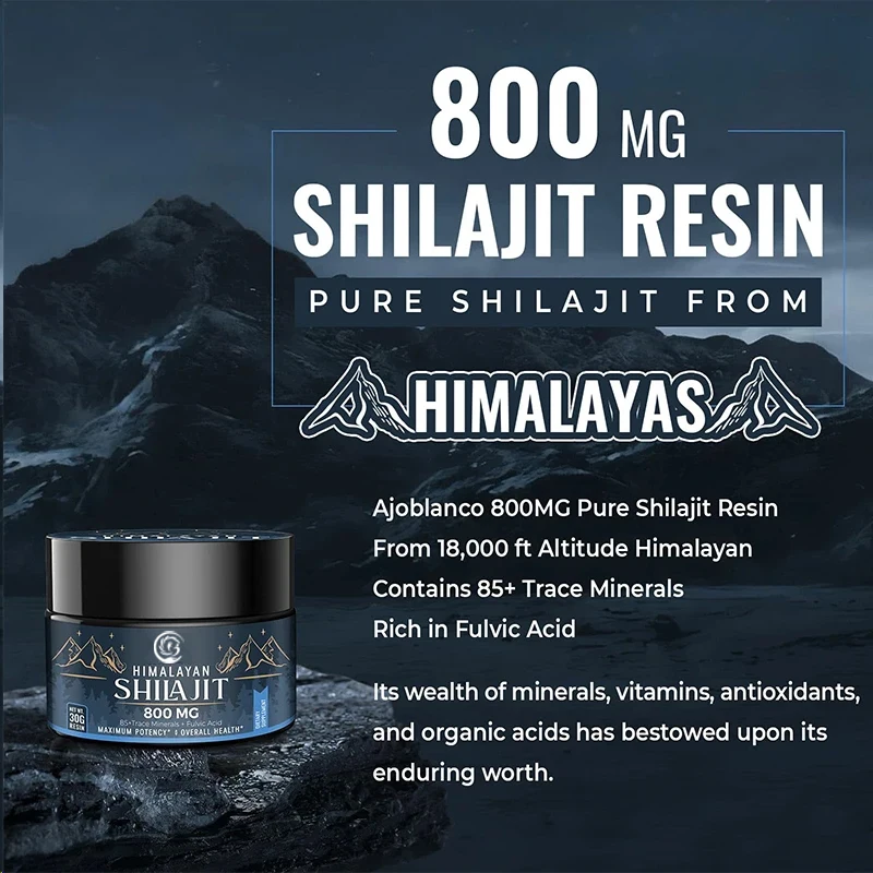 Shilajit Resin Pure - Saf Himalaya organik Şilajit reçinesi -