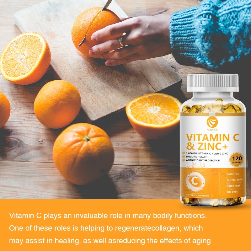 Vitakit C Vitamini 1000mg Çink - Zinc Supplement 50Mg incelemesi ve fiyatı